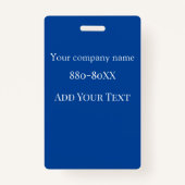 ID van beveiligingsmedewerker met Logo Badge (Achterkant)