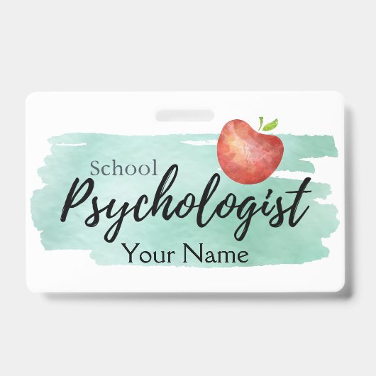 ID van de psycholoog op school Badge (Voorzijde)