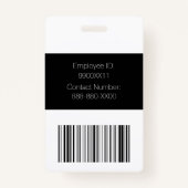 ID voor de zwarte en gele aangepaste Logo Badge (Achterkant)