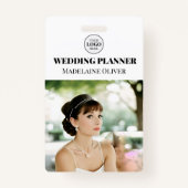 ID wedding planner Photo Simple Logo Badge (Devant)