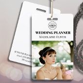 ID wedding planner Photo Simple Logo Badge