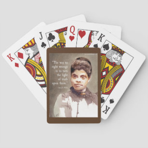 IDA B Wells and "Truth" Quote Pokerkaarten