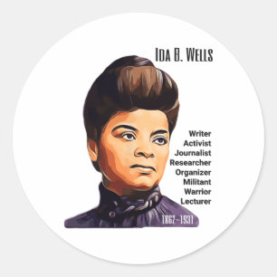 Ida B Wells Black Pride Women History Maandag June Ronde Sticker
