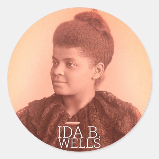 Ida B. Wells Classic Round Sticker (Voorkant)