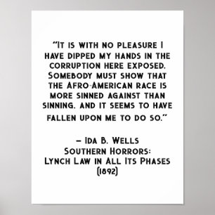 Ida B Wells Corruptie Quote Poster