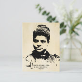 Ida B Wells Licht van Waarheid Quote Briefkaart (Staand voorkant)