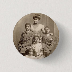 Ida B. Wells met haar Children Civil Rights Leader Ronde Button 3,2 Cm