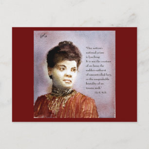 Ida B Wells & Quote Waterverfschilderij Briefkaart
