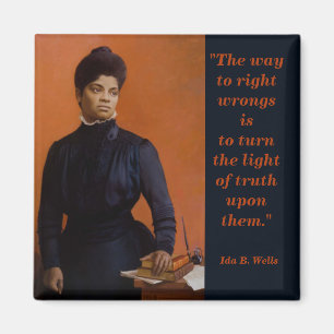 Ida B Wells Suffrage Burgerrechten Licht van Waarh Magneet