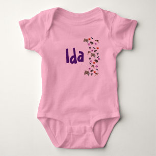 Ida, Nom Logo Avec Australian Wildlife, Baby Body
