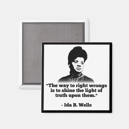 Ida Wells Magnet Magneet (Voorkant / Achterkant)
