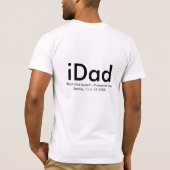 iDad, Beste iDad Award - Gepresenteerd op zondag,  T-shirt (Achterkant)