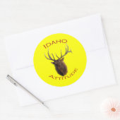 Idaho Attitude Ronde Sticker (Envelop)