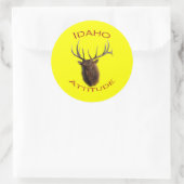 Idaho Attitude Ronde Sticker (Tas)