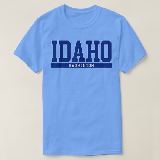 Idaho Badminton T-shirt (Design voorkant)