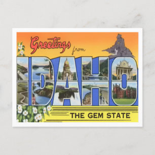 Idaho  Big Letters Briefkaart