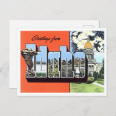 Idaho  Big Letters Briefkaart (Voorkant / Achterkant)