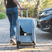 Idaho bouwt zwarte vinylauto-decal sticker (Koffer Insitu)