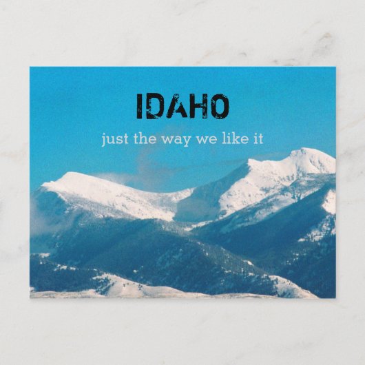 Idaho Briefkaart (Voorkant)