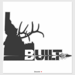 Idaho Built Elk Hunter Vinyl Decal Sticker