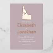 Idaho Carte Destination Mariage Enregistrer La Dat (Recto)