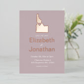 Idaho Carte Destination Mariage Enregistrer La Dat (Debout devant)