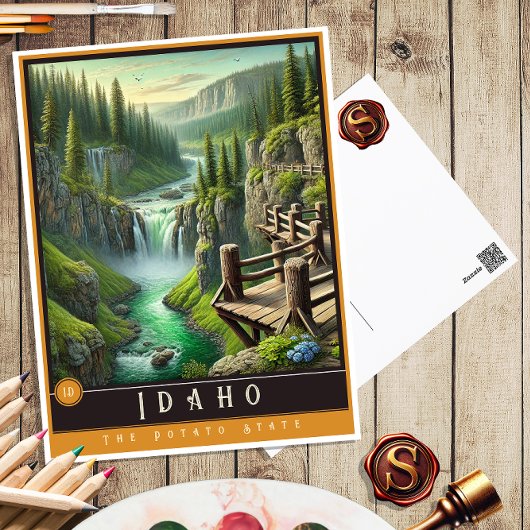Idaho | Carte postale État hyper-réaliste