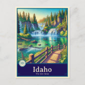 Idaho | Carte postale ombragée style Anime (Devant)