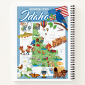 Idaho Cartoon Map Notitieboek (Achterkant)