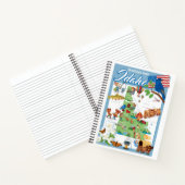 Idaho Cartoon Map Notitieboek (Binnen)