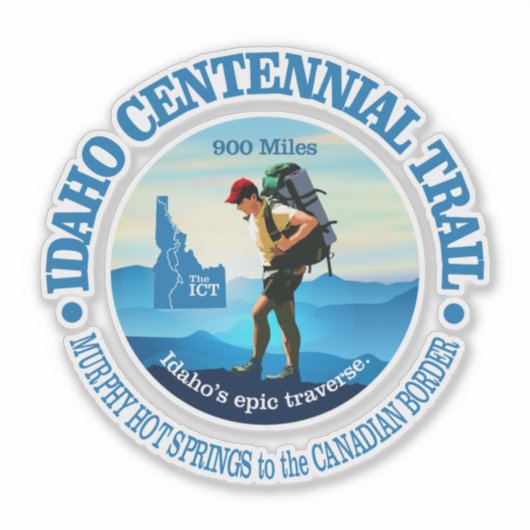 Idaho Centennial Trail (N) Sticker (Voorkant)