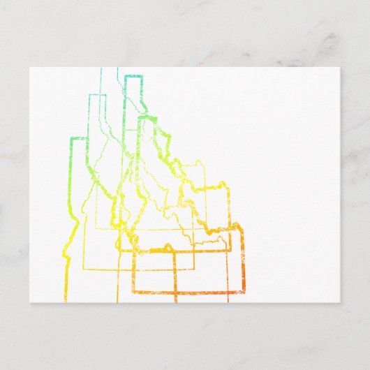 idaho chill blur briefkaart (Voorkant)