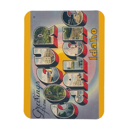 Idaho, Coeur dalene Magnet (Vertical)