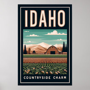 Idaho Countryside Charm Poster
