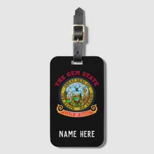 IDAHO CROSSROADS STATE FLAG BAGAGELABEL