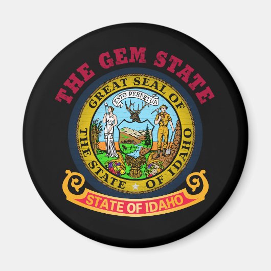 IDAHO CROSSROADS STATE FLAG MAGNEET (Voorkant)