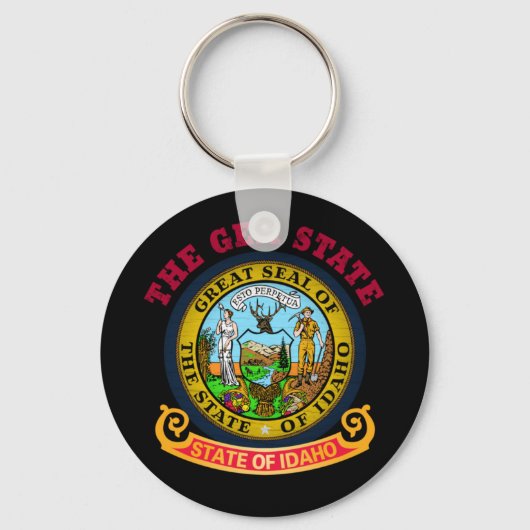 IDAHO CROSSROADS STATE FLAG SLEUTELHANGER (Voorkant)