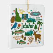 Idaho Custom Family Trip Keepsake Kerstmis Keramisch Ornament (Rechts)