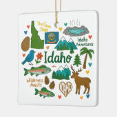 Idaho Custom Family Trip Keepsake Kerstmis Keramisch Ornament (Links)