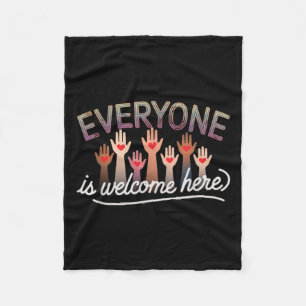 Idaho Docent Quote Mannen vrouwen Iedereen is welk Fleece Deken