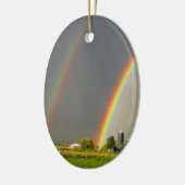 Idaho Double Rainbow Keramisch Ornament (Links)