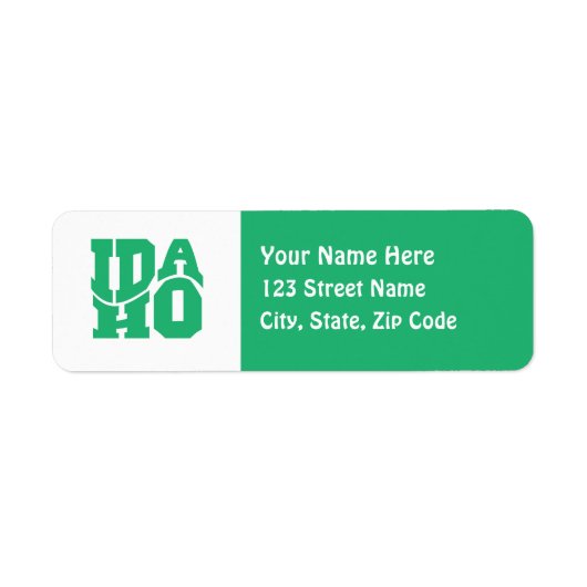 Idaho Etiket (Voorkant)