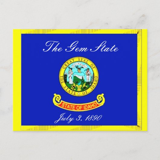Idaho Flag Briefkaart (Voorkant)