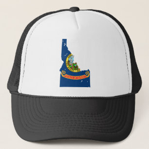 Idaho Flag Map Trucker Pet