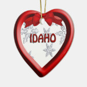 Idaho Flocon de neige coeur ornement de Noël (Gauche)