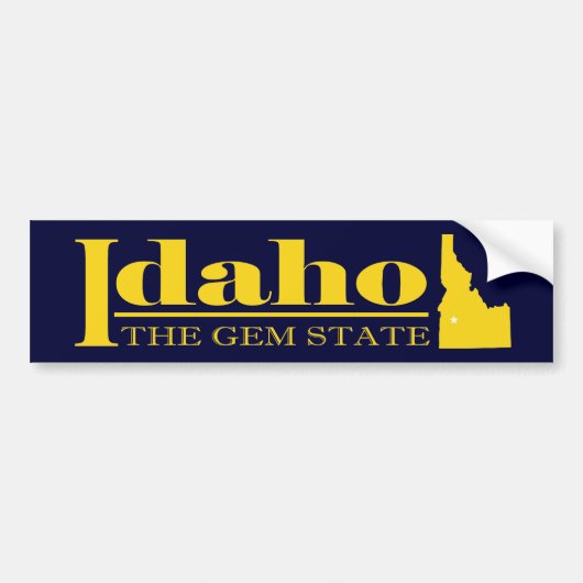 Idaho Gold Bumpersticker (Voorkant)