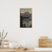 Idaho - Grand Teton Reflection op Jackson Lake Poster (Keuken)