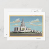 Idaho Herfsten, ID - Mormon Temple Uitzicht Briefkaart (Voorkant / Achterkant)