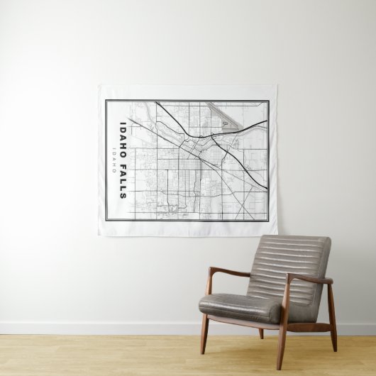 Idaho Herfsten Map Wandkleed (In Situ (horizontaal))