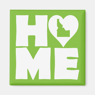 Idaho Home Heart State Fridge Magnet Magneet